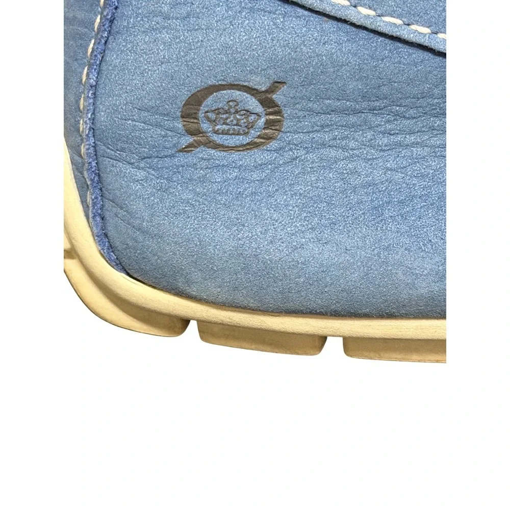 Born Loafers Mens 8.5 Blue Leather Handcrafted Driving Moccasins H38254